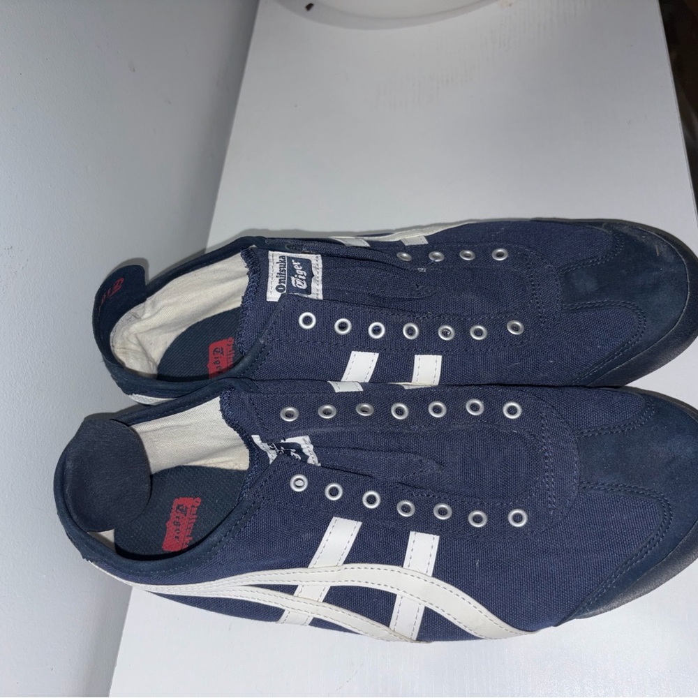 Onitsuka Tiger by Asics Men's Blue and White Sneakers